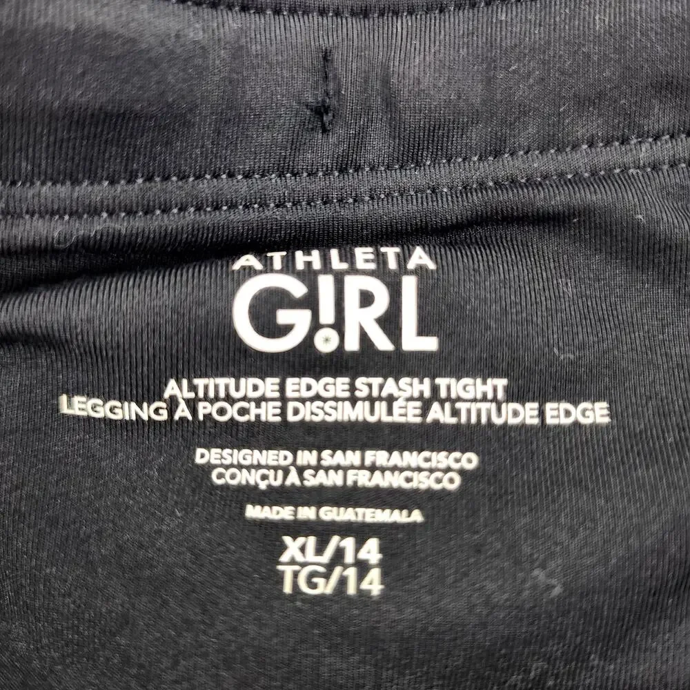 5 PC Lot Bundle Athleta Girl Tank Top, Leggings, Bodysuit & Hoodie Size XL/14